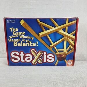Staxxis Wooden Balance Strategy Game By MindWare 2013 Complete Great Condition
